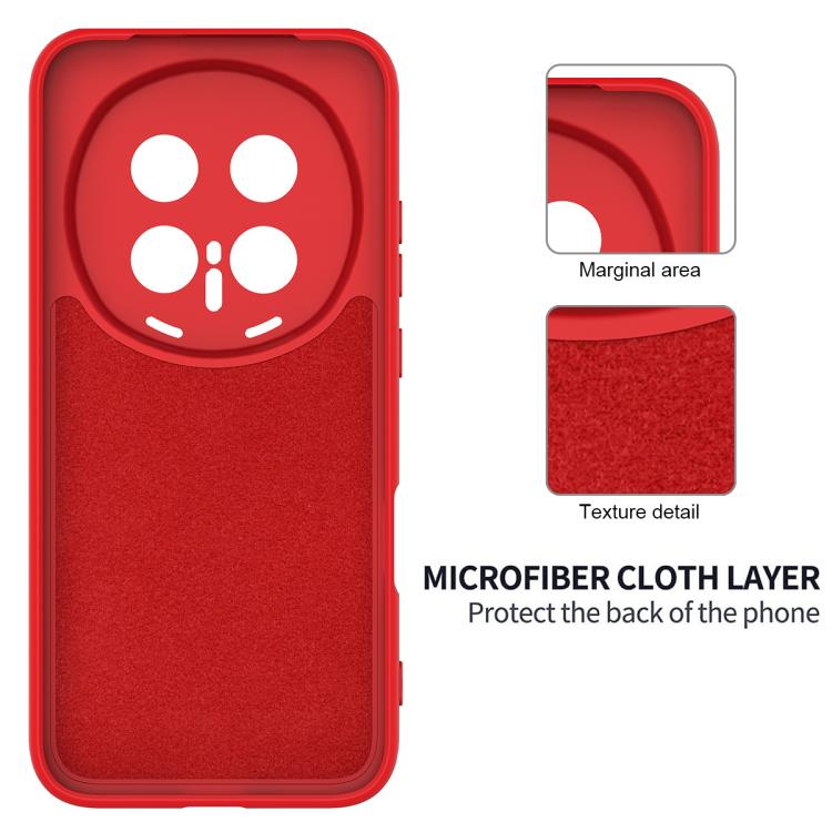 For Honor Magic8 Pro Solid Color Liquid Silicone Dropproof Full Coverage Phone Case