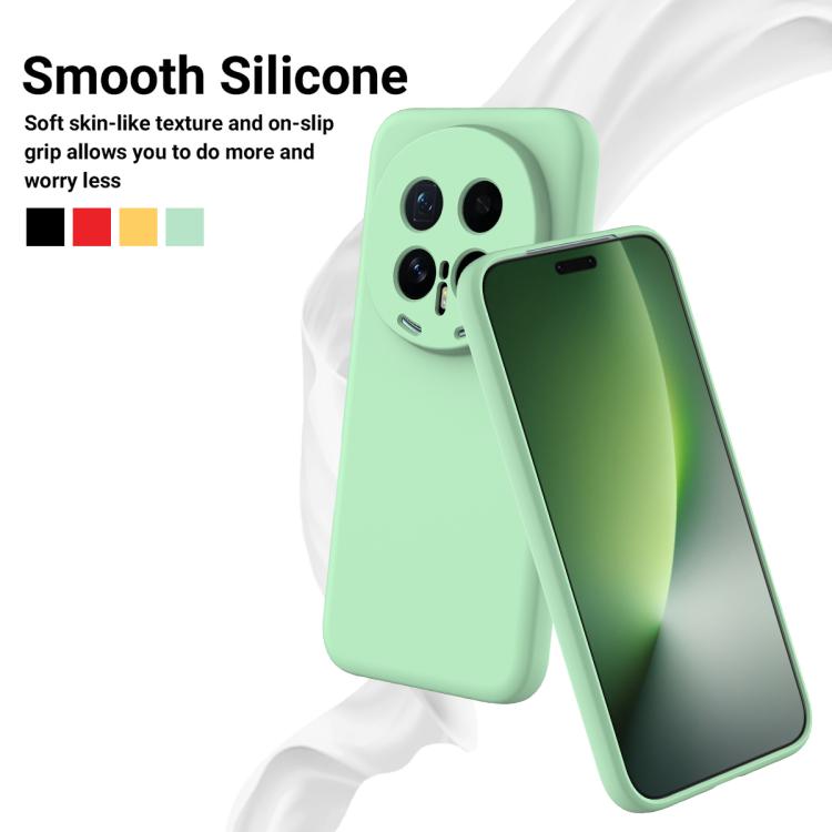 For Honor Magic8 Pro Solid Color Liquid Silicone Dropproof Full Coverage Phone Case