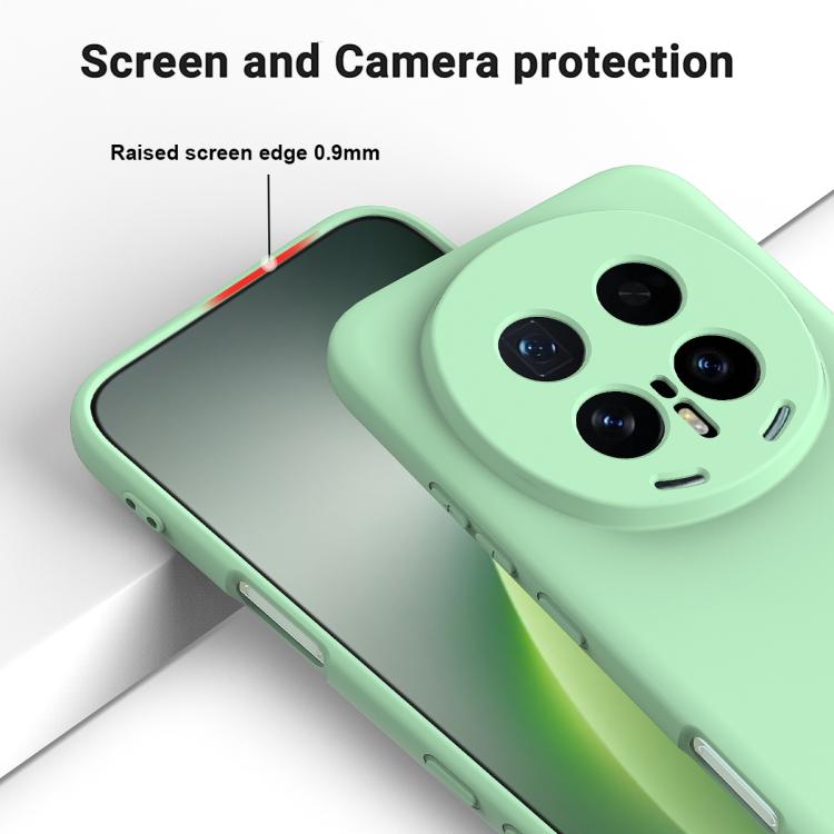 For Honor Magic8 Pro Solid Color Liquid Silicone Dropproof Full Coverage Phone Case