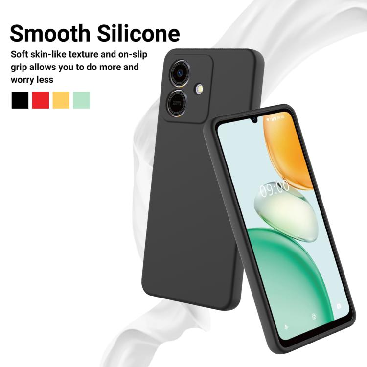 For Honor Play10 4G Solid Color Liquid Silicone Dropproof Full Coverage Phone Case