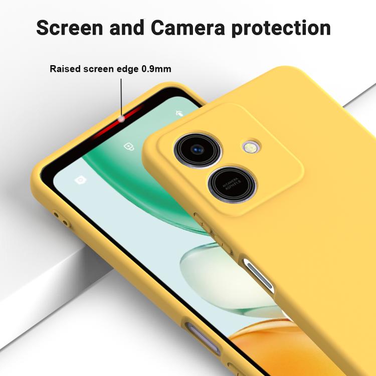 For Honor Play10 4G Solid Color Liquid Silicone Dropproof Full Coverage Phone Case