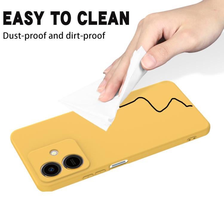For Honor Play10 4G Solid Color Liquid Silicone Dropproof Full Coverage Phone Case