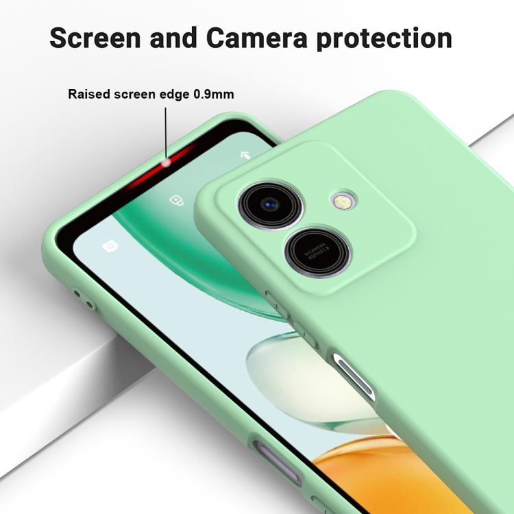 For Honor Play10 4G Solid Color Liquid Silicone Dropproof Full Coverage Phone Case