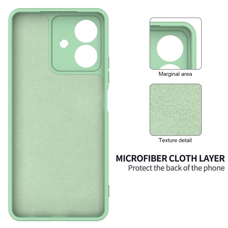 For Honor Play10 4G Solid Color Liquid Silicone Dropproof Full Coverage Phone Case