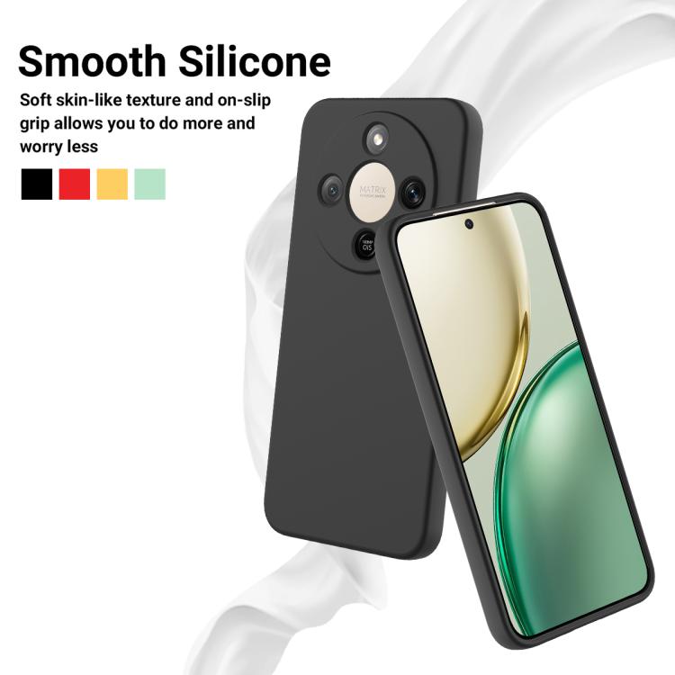 For Honor X9d 5G / X70 5G / Magic8 Lite Solid Color Liquid Silicone Dropproof Full Coverage Phone Case