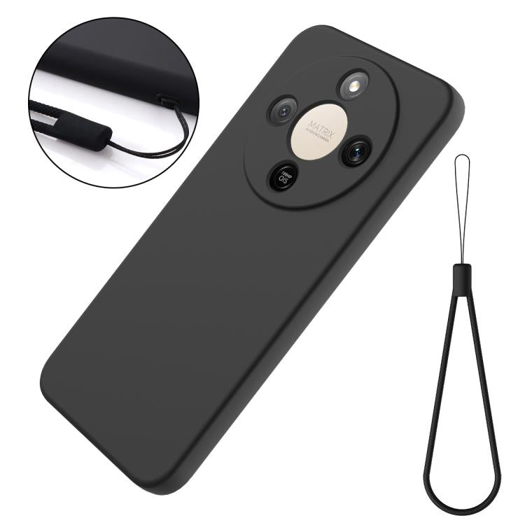 For Honor X9d 5G / X70 5G / Magic8 Lite Solid Color Liquid Silicone Dropproof Full Coverage Phone Case
