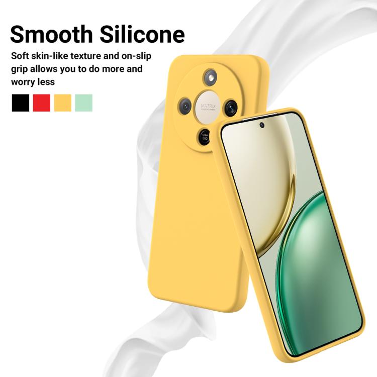 For Honor X9d 5G / X70 5G / Magic8 Lite Solid Color Liquid Silicone Dropproof Full Coverage Phone Case