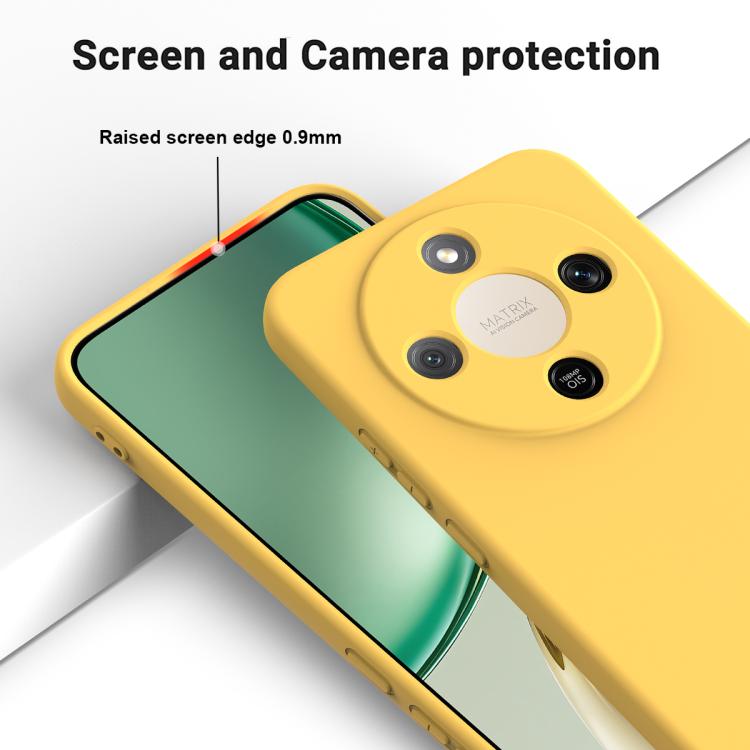 For Honor X9d 5G / X70 5G / Magic8 Lite Solid Color Liquid Silicone Dropproof Full Coverage Phone Case