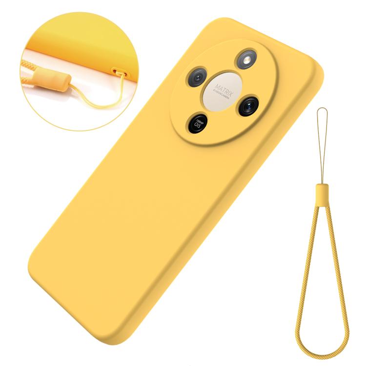 For Honor X9d 5G / X70 5G / Magic8 Lite Solid Color Liquid Silicone Dropproof Full Coverage Phone Case