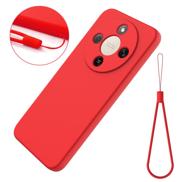 For Honor X9d 5G / X70 5G / Magic8 Lite Solid Color Liquid Silicone Dropproof Full Coverage Phone Case