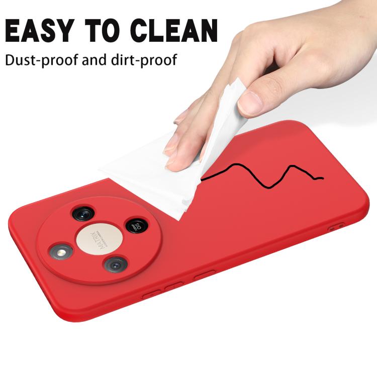 For Honor X9d 5G / X70 5G / Magic8 Lite Solid Color Liquid Silicone Dropproof Full Coverage Phone Case