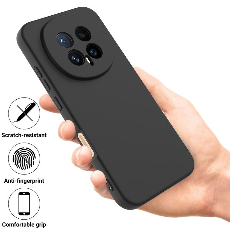 For Honor Magic8 Solid Color Liquid Silicone Dropproof Full Coverage Phone Case