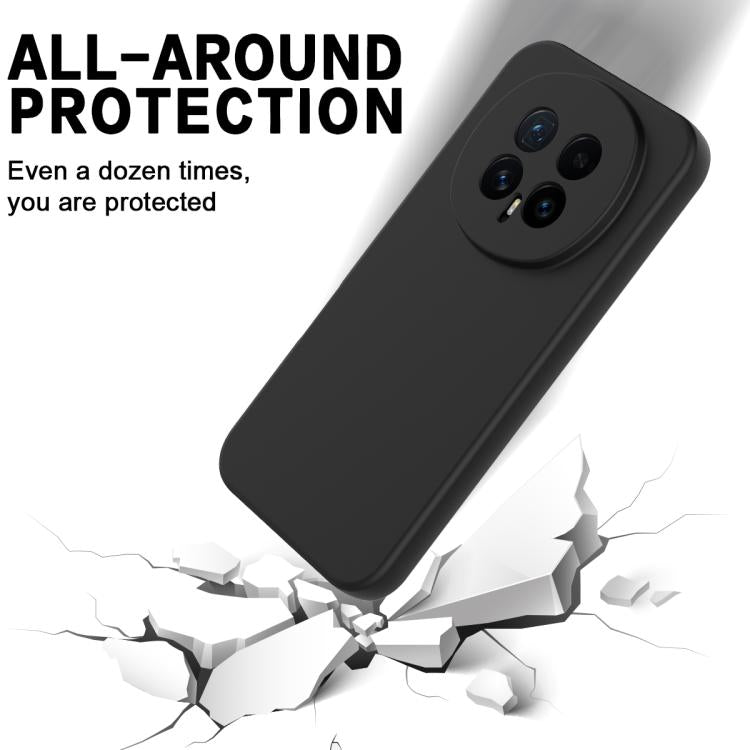 For Honor Magic8 Solid Color Liquid Silicone Dropproof Full Coverage Phone Case