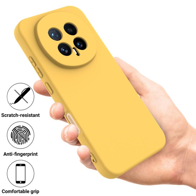 For Honor Magic8 Solid Color Liquid Silicone Dropproof Full Coverage Phone Case