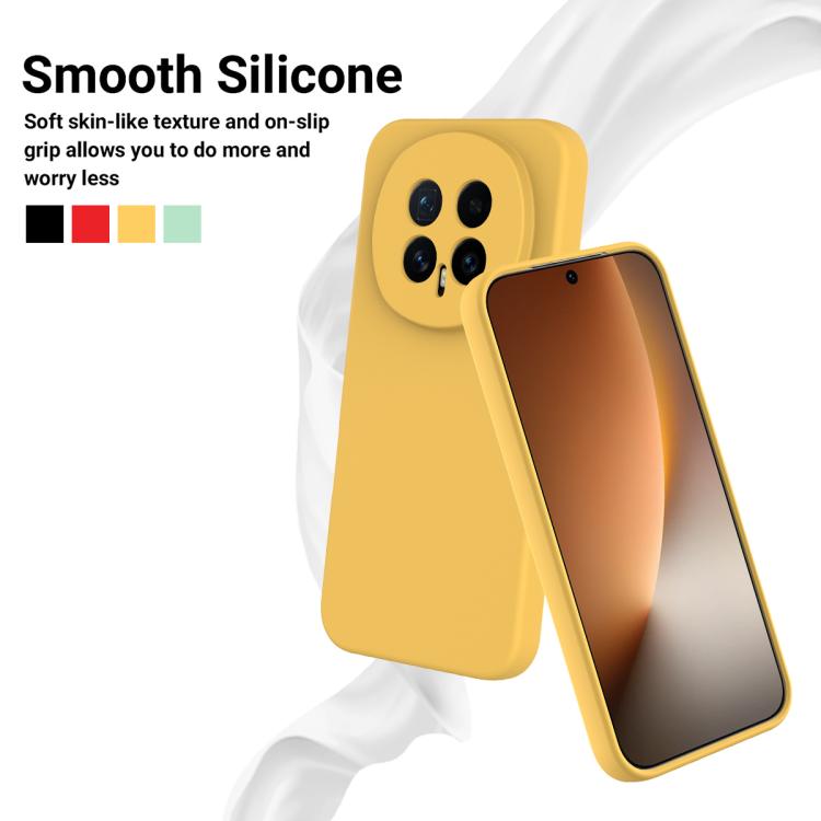 For Honor Magic8 Solid Color Liquid Silicone Dropproof Full Coverage Phone Case