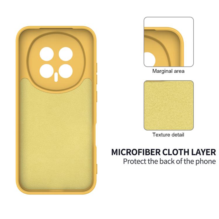 For Honor Magic8 Solid Color Liquid Silicone Dropproof Full Coverage Phone Case