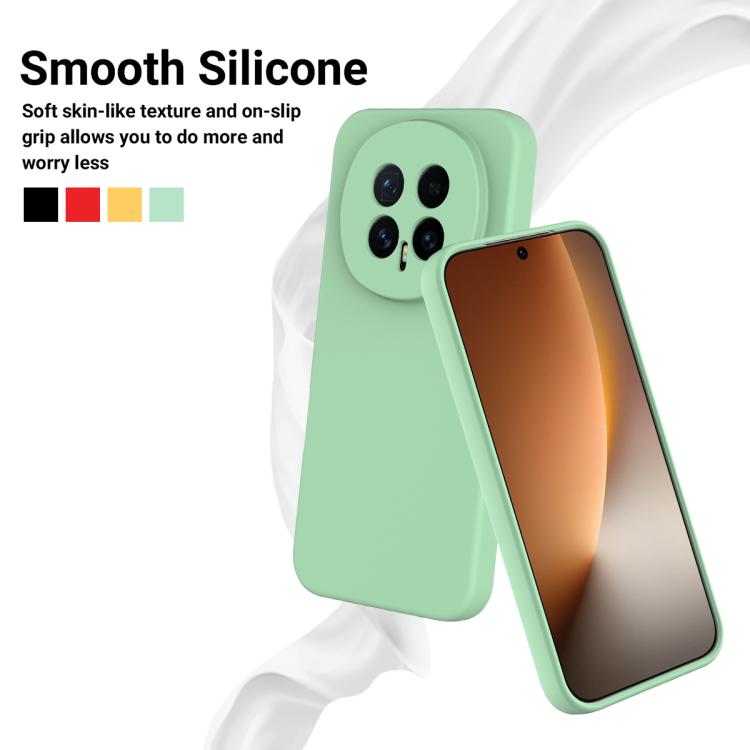 For Honor Magic8 Solid Color Liquid Silicone Dropproof Full Coverage Phone Case