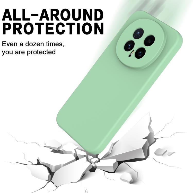 For Honor Magic8 Solid Color Liquid Silicone Dropproof Full Coverage Phone Case