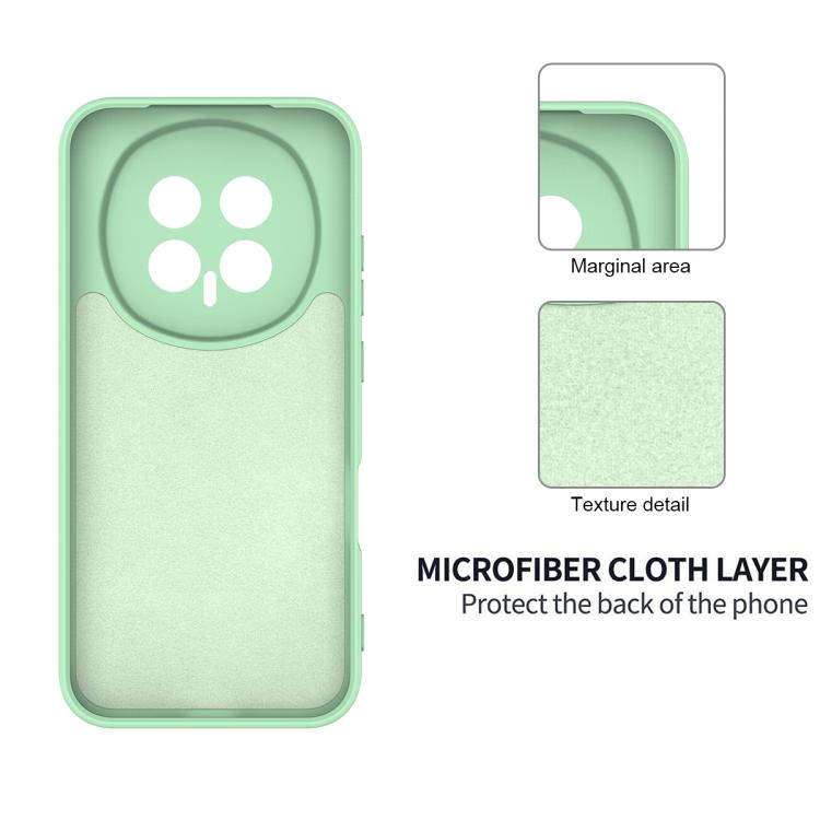 For Honor Magic8 Solid Color Liquid Silicone Dropproof Full Coverage Phone Case