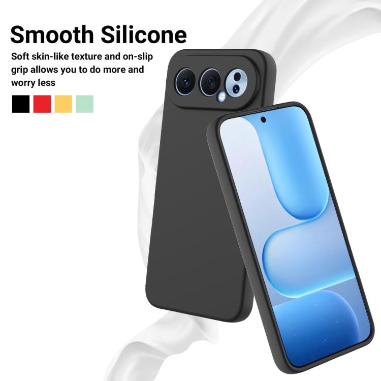 For Honor 500 / 500 Pro Global 155.8mm Solid Color Liquid Silicone Dropproof Full Coverage Phone Case
