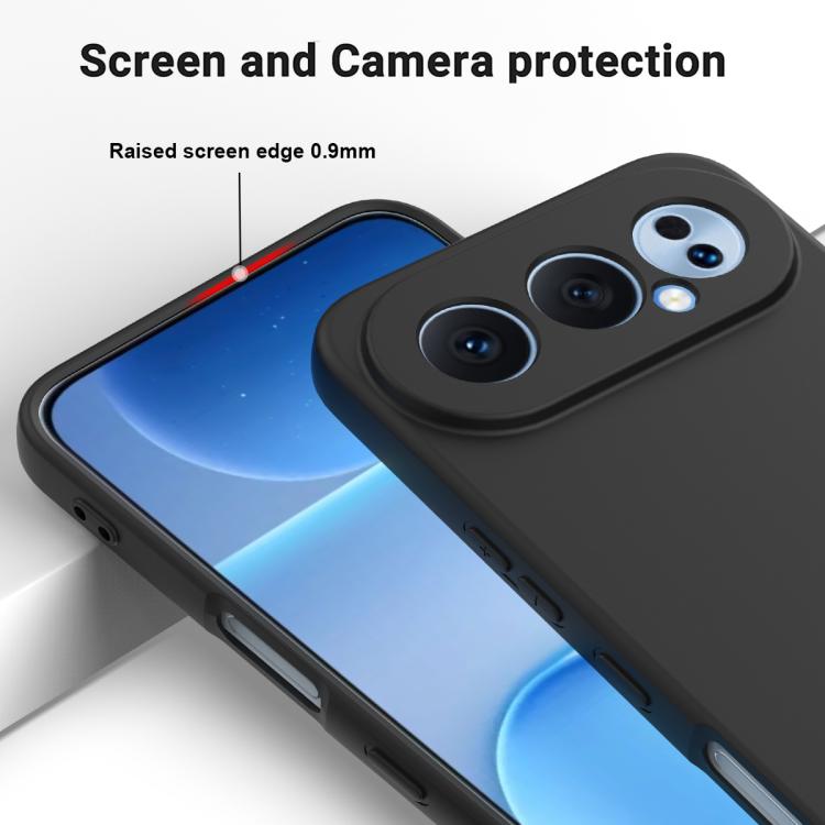 For Honor 500 / 500 Pro Global 155.8mm Solid Color Liquid Silicone Dropproof Full Coverage Phone Case