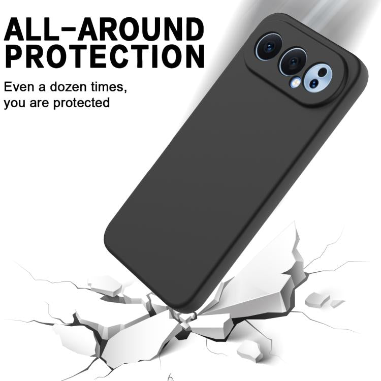 For Honor 500 / 500 Pro Global 155.8mm Solid Color Liquid Silicone Dropproof Full Coverage Phone Case