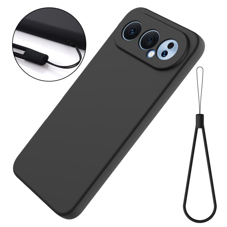 For Honor 500 / 500 Pro Global 155.8mm Solid Color Liquid Silicone Dropproof Full Coverage Phone Case