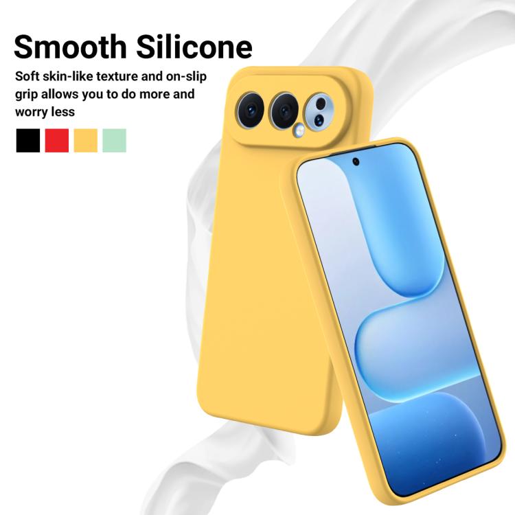 For Honor 500 / 500 Pro Global 155.8mm Solid Color Liquid Silicone Dropproof Full Coverage Phone Case