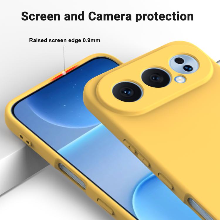 For Honor 500 / 500 Pro Global 155.8mm Solid Color Liquid Silicone Dropproof Full Coverage Phone Case
