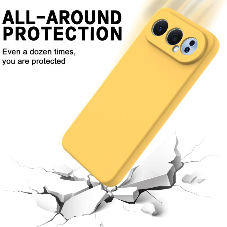 For Honor 500 / 500 Pro Global 155.8mm Solid Color Liquid Silicone Dropproof Full Coverage Phone Case