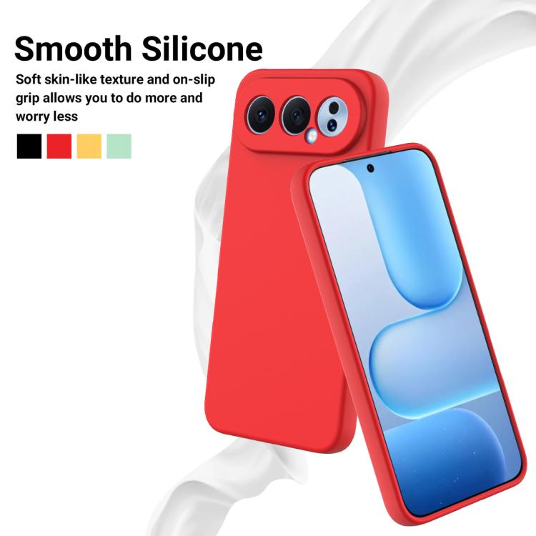 For Honor 500 / 500 Pro Global 155.8mm Solid Color Liquid Silicone Dropproof Full Coverage Phone Case