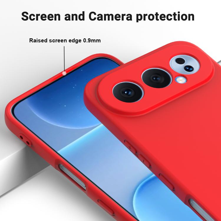 For Honor 500 / 500 Pro Global 155.8mm Solid Color Liquid Silicone Dropproof Full Coverage Phone Case