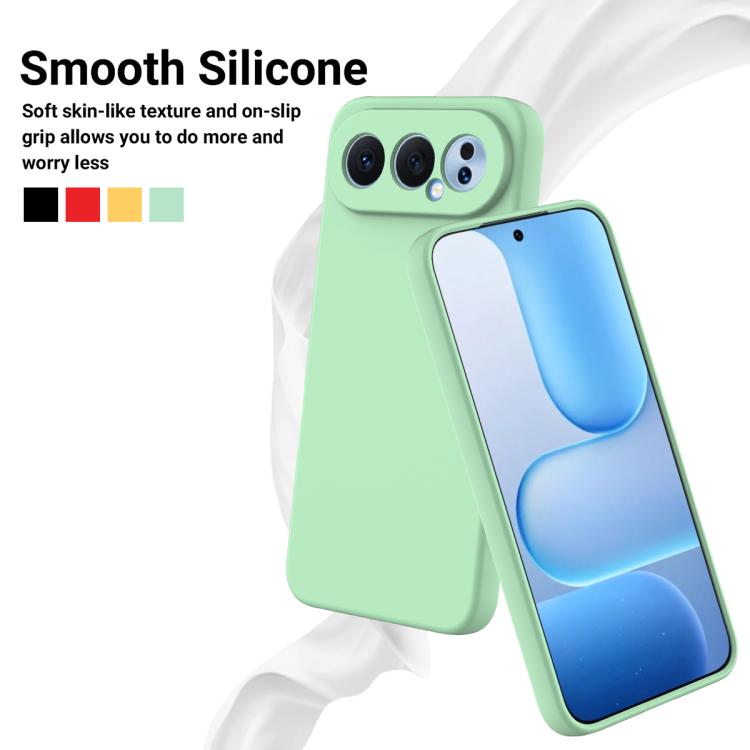 For Honor 500 / 500 Pro Global 155.8mm Solid Color Liquid Silicone Dropproof Full Coverage Phone Case
