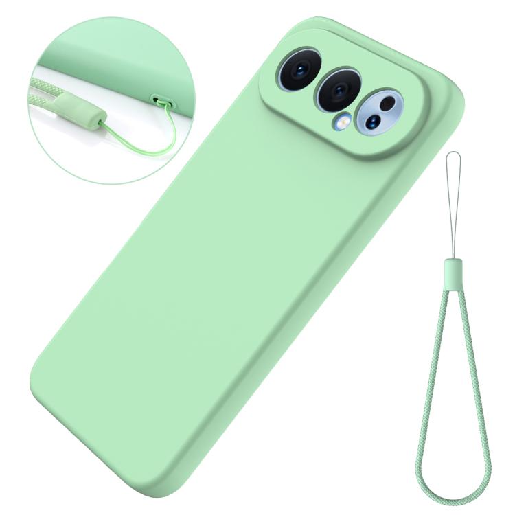 For Honor 500 / 500 Pro Global 155.8mm Solid Color Liquid Silicone Dropproof Full Coverage Phone Case