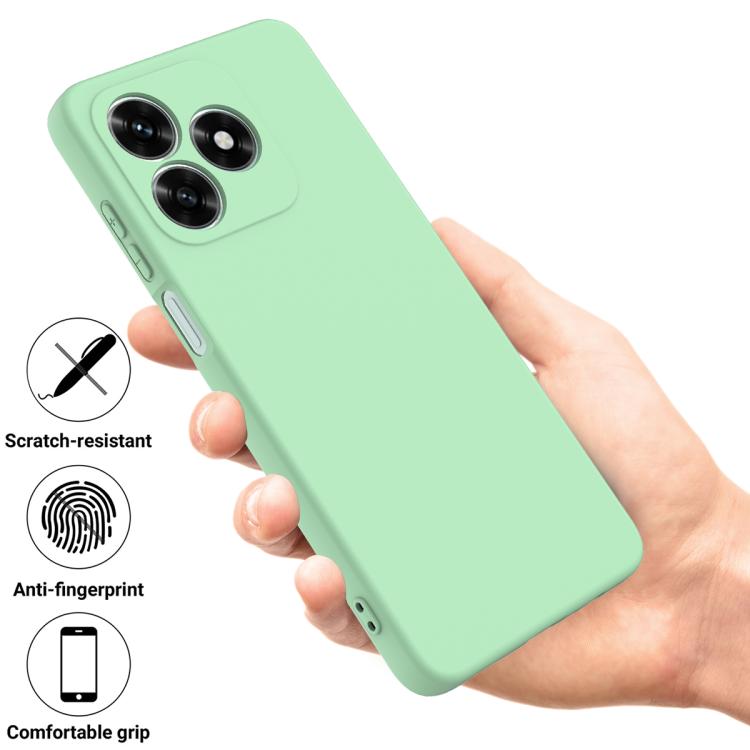 For Honor X8d 4G Solid Color Liquid Silicone Dropproof Full Coverage Phone Case
