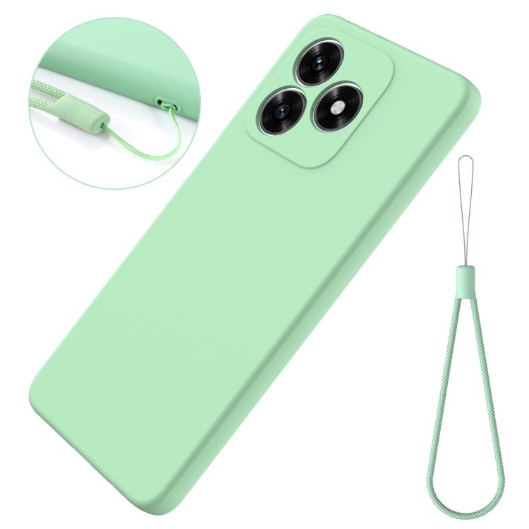 For Honor X8d 4G Solid Color Liquid Silicone Dropproof Full Coverage Phone Case
