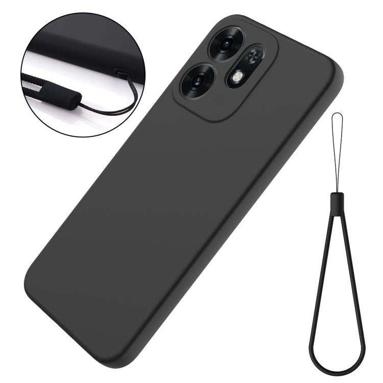 For Honor X6d 5G Solid Color Liquid Silicone Dropproof Full Coverage Phone Case