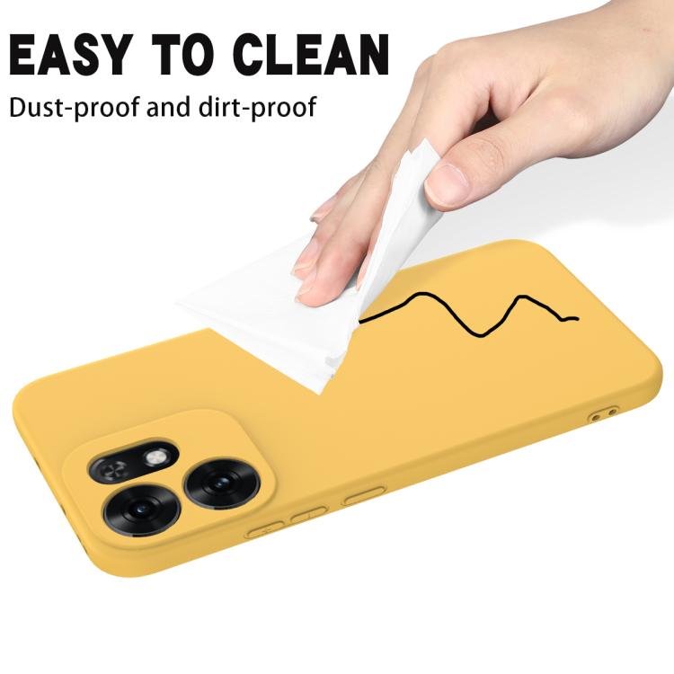 For Honor X6d 5G Solid Color Liquid Silicone Dropproof Full Coverage Phone Case