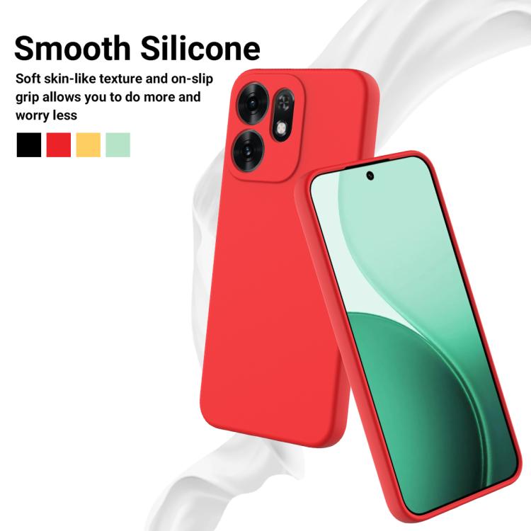 For Honor X6d 5G Solid Color Liquid Silicone Dropproof Full Coverage Phone Case