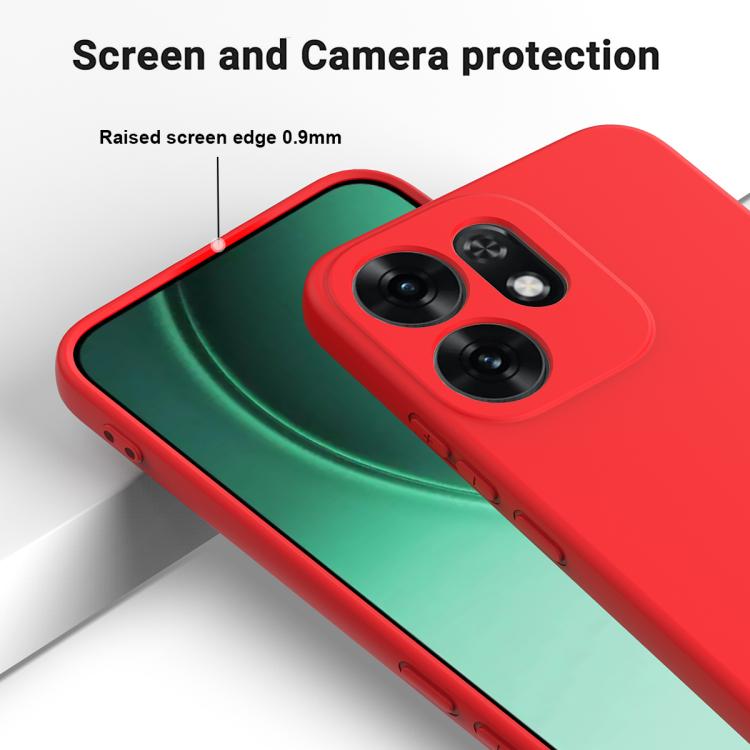 For Honor X6d 5G Solid Color Liquid Silicone Dropproof Full Coverage Phone Case