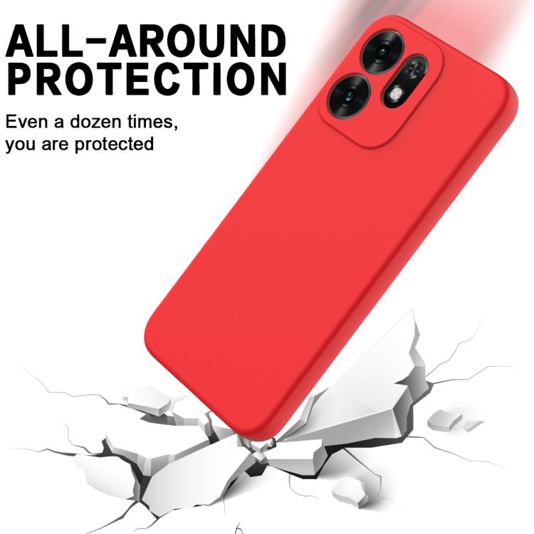 For Honor X6d 5G Solid Color Liquid Silicone Dropproof Full Coverage Phone Case