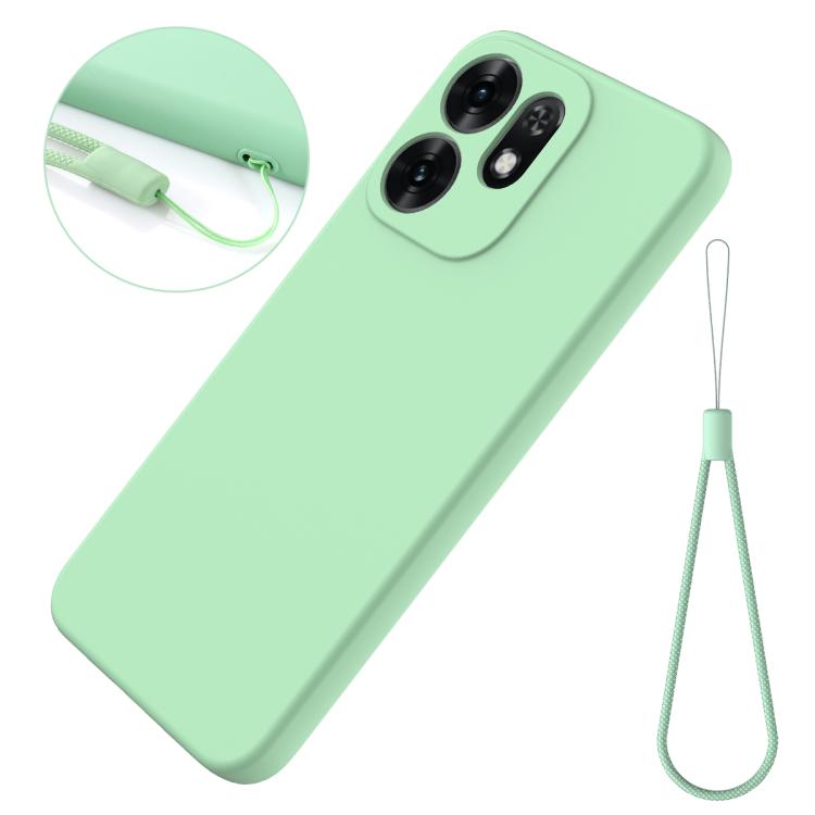For Honor X6d 5G Solid Color Liquid Silicone Dropproof Full Coverage Phone Case