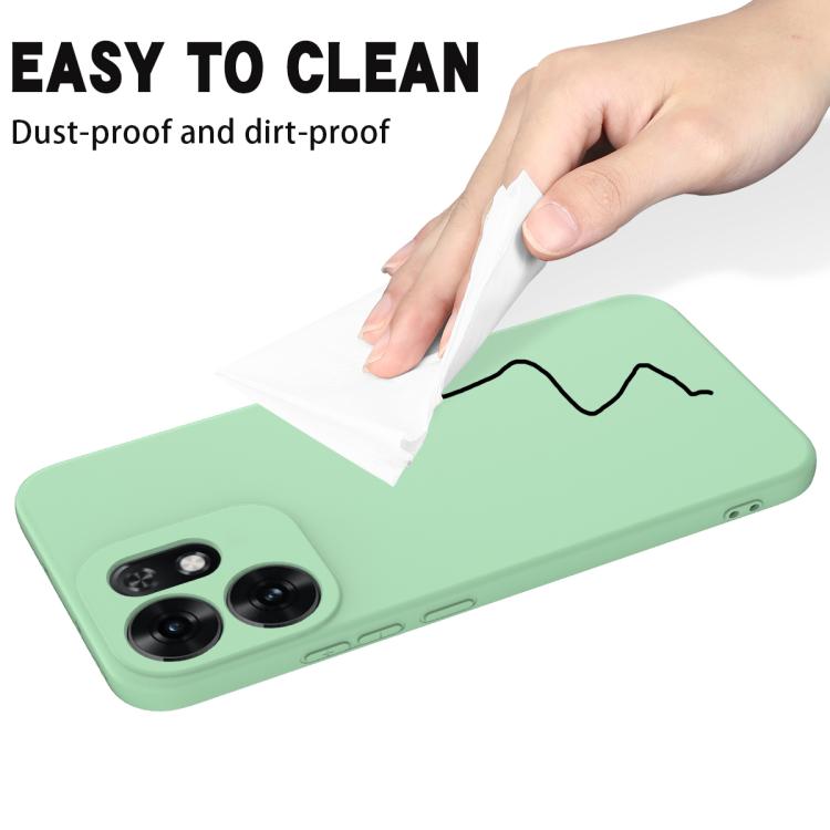 For Honor X6d 5G Solid Color Liquid Silicone Dropproof Full Coverage Phone Case
