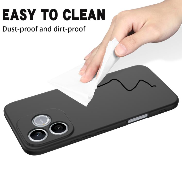 For Honor 600 Lite Global / 500 Smart 5G Solid Color Liquid Silicone Dropproof Full Coverage Phone Case
