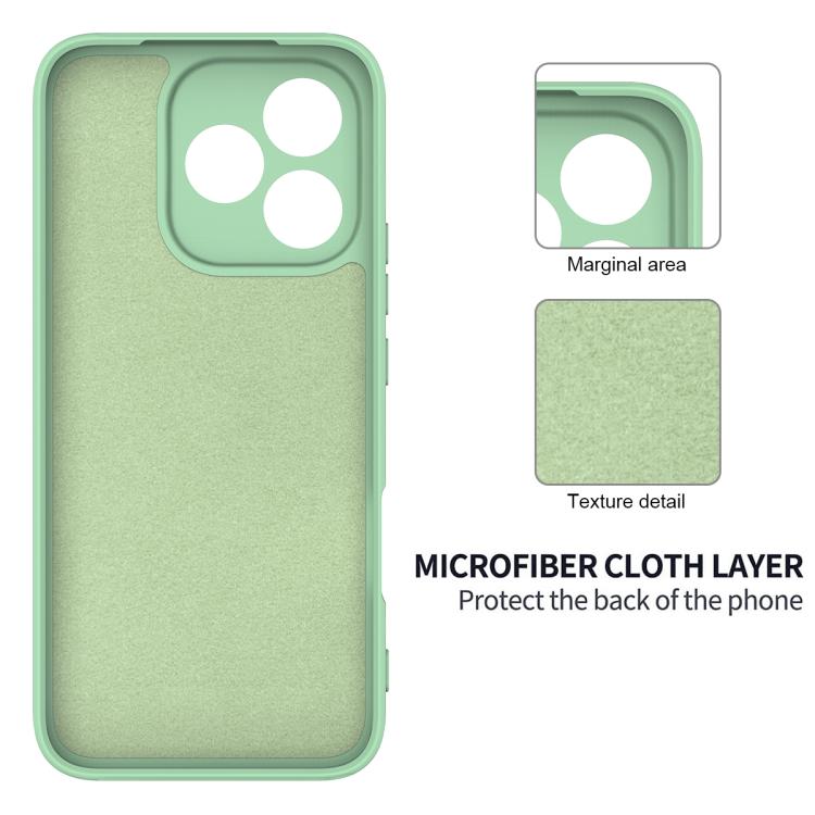 For Honor 600 Lite Global / 500 Smart 5G Solid Color Liquid Silicone Dropproof Full Coverage Phone Case