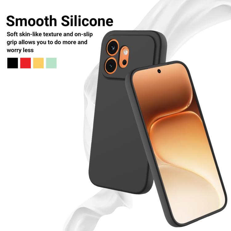 For Honor 600 5G Global Solid Color Liquid Silicone Dropproof Full Coverage Phone Case
