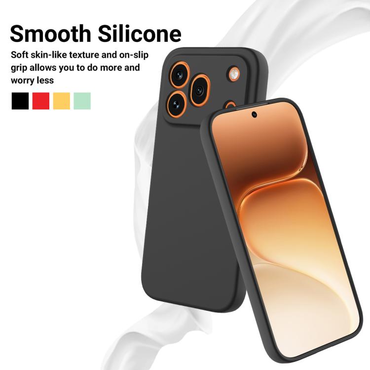 For Honor 600 Pro 5G Global Solid Color Liquid Silicone Dropproof Full Coverage Phone Case