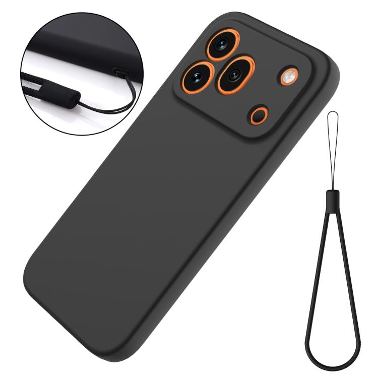 For Honor 600 Pro 5G Global Solid Color Liquid Silicone Dropproof Full Coverage Phone Case