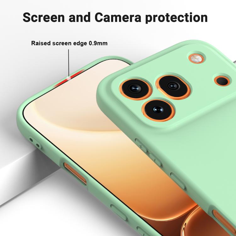 For Honor 600 Pro 5G Global Solid Color Liquid Silicone Dropproof Full Coverage Phone Case