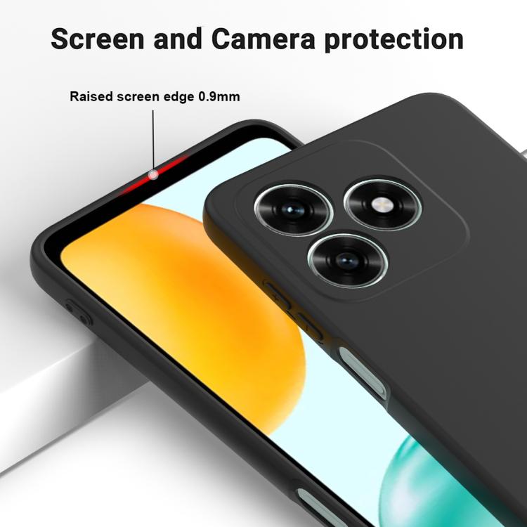 For Honor X5d 4G / X5d Plus 4G Solid Color Liquid Silicone Dropproof Full Coverage Phone Case